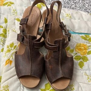 Timberland Dark Brown Leather Sandals